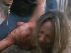 rough sex going on in a rape porn movie with an extreme brutality.