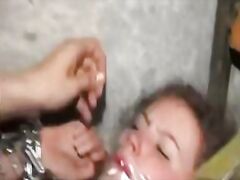 the dick was used to dominate the girl in the explicit xxx rape video.