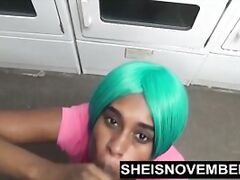 Rough Anal Fucked Public Laundromat & Blowjob Msnovember POV